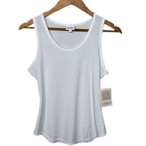 NWT Solid White Tank Top, Small - LuLaRoe